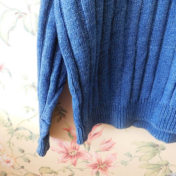 🪺 Blue Ribbed Sweater - Picture 9 of 12